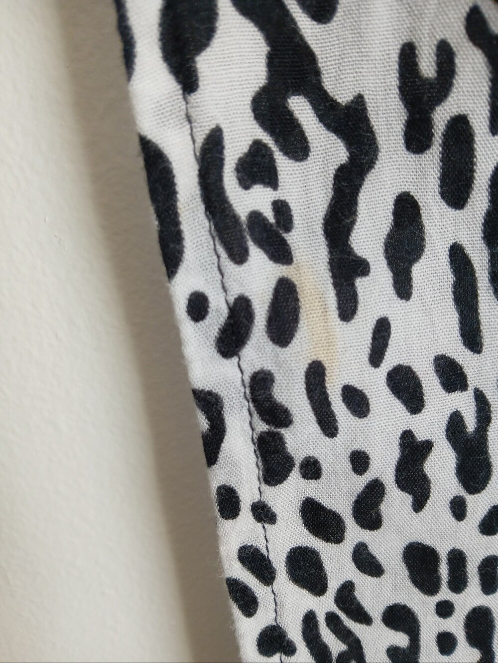 Island Planet Tassle Hem Black White Boho Top - Picture 12 of 12